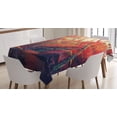 thumbnail image 1 of Ambesonne Landscape Tablecloth Rectangular Table Cover, Autumn Fall Scenery, 60"x84", Orange Purple, 1 of 4