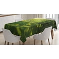 thumbnail image 1 of Ambesonne Landscape Tablecloth Rectangular Table Cover, Summer Park Hamburg, 60"x90", Green, 1 of 4