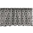 thumbnail image 1 of Ambesonne Lattice Window Valance, Hexagon Frames with Simple Abstract Lines on Vertical Borders Grid, Curtain Valance for Kitchen Bedroom Decor with Rod Pocket, 54" X 12", Charcoal Grey Eggshell, 1 of 3