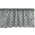 thumbnail image 1 of Ambesonne Lattice Window Valance, Intersecting Mesh Lines, 54" X 18", Grey and White, 1 of 3