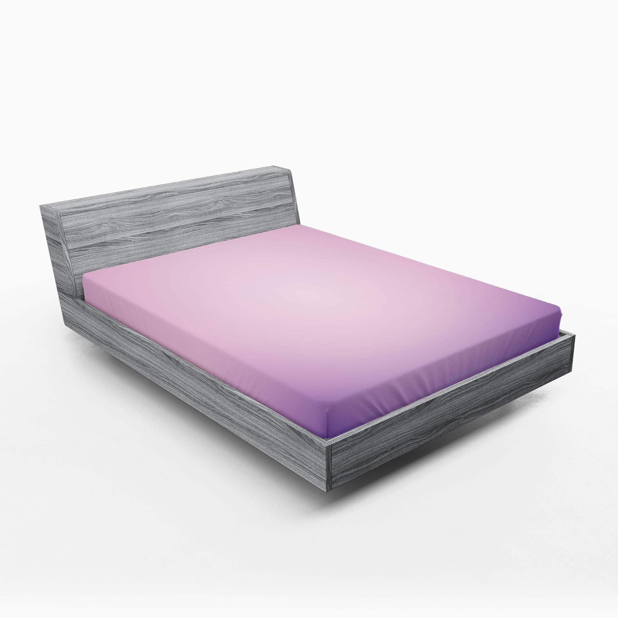 Pale Pink Lilac Ombre Microfiber Full Fitted Sheet