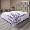 thumbnail image 1 of Ambesonne Lavender Flat Sheet, Lilac Flowers Nature Theme, Full Size, Lavender Lilac Green, 1 of 1