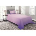 thumbnail image 1 of Ambesonne Lavender Quilted Bedspread Set 2 Pcs, Pink and Purple Ombre, Twin Size, Pale Pink Lilac, 1 of 3