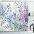 thumbnail image 1 of Ambesonne Lavender Shower Curtain, Dreamy Art Purplish Leaves, 69"Wx84"L, Pale Ceil Blue Pale Green, 1 of 4