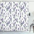 thumbnail image 1 of Ambesonne Lavender Shower Curtain, Watercolor Art Plant, 69"Wx84"L, Violet Green, 1 of 5