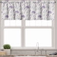 thumbnail image 1 of Ambesonne Lavender Valance Pack of 2, Botany Flowers Ribbon Art, 42"X12", Pearl Lavender, 1 of 3