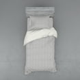 thumbnail image 1 of Ambesonne Leaf Bedding Set 3 Pcs, Autumnal Leaves Thin Lines Art, Twin XL, Pale Grey, 1 of 3