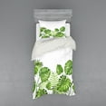 thumbnail image 1 of Ambesonne Leaf Bedding Set 3 Pcs, Foliage Swirls Botanic, Twin XL, Pale Green, 1 of 3