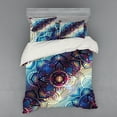 thumbnail image 1 of Ambesonne Leaf Bedding Set 4 Pcs, Diagonal Gradient Lotus, Queen, Multicolor, 1 of 2