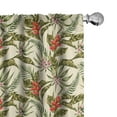 thumbnail image 1 of Ambesonne Leaf Curtains, Romantic Aloha Vintage, Pair of 28"x84", Multicolor, 1 of 5