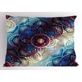 thumbnail image 1 of Ambesonne Leaf Pillow Sham, Diagonal Gradient Lotus, 26" X 20", Multicolor, 1 of 2