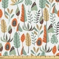 thumbnail image 1 of Ambesonne Leaf Print Fabric by the Yard Upholstery, Bohemian Woods Leaves, 2 Yards, Pale Reseda Green, 1 of 1