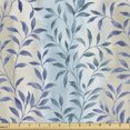 thumbnail image 1 of Ambesonne Leaf Print Fabric by the Yard Upholstery, Painting Look Branches, 10 Yards, Teal Eggshell Dark Violet, 1 of 5