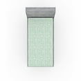 thumbnail image 1 of Ambesonne Leaf Print Fitted Sheet, Tropical Pastel Sketchy, Twin Size, Almond Green and White, 1 of 5