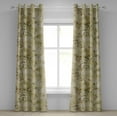 thumbnail image 1 of Ambesonne Leaf Print Grommet Curtain, Leaves Nature Pattern, 50"x72", Pale Khaki Brown Green, 1 of 5