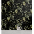 thumbnail image 1 of Ambesonne Leaf Print Peel & Stick Wallpaper for Home, Botanical Leaves Print, 13"x72", Charcoal Grey and Green, 1 of 6
