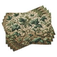 thumbnail image 1 of Ambesonne Leaf Print Place Mats Set of 4, Swirling Branches Ivy, Standard Size, Pale Brown Hunter Green, 1 of 5