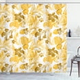 thumbnail image 1 of Ambesonne Leaf Shower Curtain, Island Ocean Beachy Artwork, 69"Wx84"L, Earth Yellow, 1 of 4