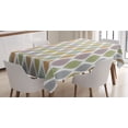 thumbnail image 1 of Ambesonne Leaf Tablecloth Rectangular Table Cover, Scribbled Ogee Motifs, 60"x90", Multicolor, 1 of 4