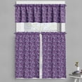thumbnail image 1 of Ambesonne Leaf Valance & Curtain, Abstract Floral Leaves Pattern, 55"x36", Quartz Dark Magenta, 1 of 7
