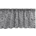 thumbnail image 1 of Ambesonne Leaf Window Valance, Floral Simple Nature, 42" x 18", Black White, 1 of 3