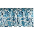 thumbnail image 1 of Ambesonne Leaf Window Valance, Hawaiian Flowers Palm Tree, 42" x 12", Dark Blue Lilac, 1 of 3