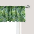thumbnail image 1 of Ambesonne Leaf Window Valance, Tree Leaves Watercolor, 54" X 18", Pale Green Dark Green, 1 of 3
