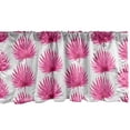 thumbnail image 1 of Ambesonne Leaf Window Valance, Watercolor Pink Leaves, 54" X 18", Hot Pink Coconut, 1 of 3