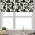 thumbnail image 1 of Ambesonne Leafy Boho Window Valance, Grungy Scandi Leaves Art, 54" X 18", Charcoal Grey Evergreen, 1 of 4
