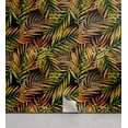 thumbnail image 1 of Ambesonne Leafy Design Peel & Stick Wallpaper for Home, Modern Feels Tropical, 13"x100", Vermilion Lime Green, 1 of 5