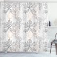 thumbnail image 1 of Ambesonne Leafy Shower Curtain, Minimal Tone Outline Leaves, 69"Wx75"L, Sand Brown Warm Taupe, 1 of 4