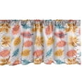 thumbnail image 1 of Ambesonne Leafy Window Valance, Autumn Themed Pattern of Cartoon Abstract Leaves Image, Curtain Valance for Kitchen Bedroom Decor with Rod Pocket, 54" X 12", Baby Pink and Multicolor, 1 of 2