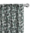 thumbnail image 1 of Ambesonne Leaves 4-Panel Curtains, Abstract Dots Foliage, 56"x63", Pale Green Slate Blue, 1 of 1