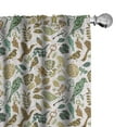 thumbnail image 1 of Ambesonne Leaves Curtains, Birds and Dragonflies, Pair of 28"x84", Multicolor, 1 of 5
