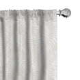 thumbnail image 1 of Ambesonne Leaves Curtains, Eggshell Aloha Leaf Botany, Pair of 28"x84", Eggshell and White, 1 of 5