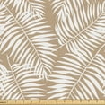 thumbnail image 1 of Ambesonne Leaves Fabric by the Yard Upholstery, Pale Brown Aloha Leaf Botany, 10 Yards, Pale Brown White, 1 of 1