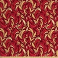 thumbnail image 1 of Ambesonne Leaves Fabric by the Yard Upholstery, Colored Foliage Pattern, 10 Yards, Vermilion Ruby Beige, 1 of 4