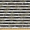 thumbnail image 1 of Ambesonne Leaves Fabric by the Yard Upholstery, Winter Pine Tree Branches, 2 Yards, Pale Green and Black, 1 of 1