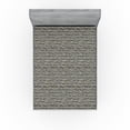 thumbnail image 1 of Ambesonne Leaves Fitted Sheet, Winter Pine Tree Branches, Queen Size, Pale Green and Black, 1 of 5
