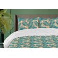 thumbnail image 1 of Ambesonne Leaves Greenery Down Alternative Quilt Comforter, Art Leafy Pattern, Full, Salmon White Sea Green, 1 of 1