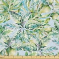 thumbnail image 1 of Ambesonne Leaves Greenery Fabric by the Yard, Tropical Dreamy Art, 2 Yards, Apple Green Seafoam, 1 of 1