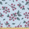 thumbnail image 1 of Ambesonne Leaves Greenery Fabric by the Yard Upholstery, Tropical Leafy Art, 1 Yard, Pale Blue Dried Rose, 1 of 1