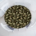 thumbnail image 1 of Ambesonne Leaves Greenery Fitted Round Tablecloth, Art Realist Leaf, 40"- 44" Diameter, Pale Olive Green, 1 of 5
