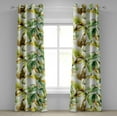 thumbnail image 1 of Ambesonne Leaves Greenery Grommet Curtain, Botanical Leaf Art, 50"x96", Green Chocolate, 1 of 5
