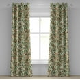 thumbnail image 1 of Ambesonne Leaves Greenery Grommet Curtain, Delicate Leaf Art, 50"x108", Forest Green Cinnamon, 1 of 1