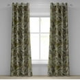 thumbnail image 1 of Ambesonne Leaves Greenery Grommet Curtain, Tropical Leaf Boho, 50"x120", Olive Green Taupe, 1 of 1