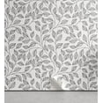 thumbnail image 1 of Ambesonne Leaves Peel & Stick Wallpaper for Home, Monochrome Floral Rustic, 13"x36", Black White, 1 of 6