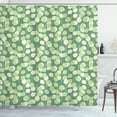 thumbnail image 1 of Ambesonne Leaves Shower Curtain, Abstract Circular Motifs, 69"Wx70"L, Laurel Green Pale Green, 1 of 5