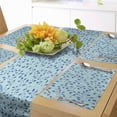 thumbnail image 1 of Ambesonne Leaves Table Runner & Placemats, Blue Berries Rustic Life, Placemat 4 pcs + Runner 12"x90", Blue Pale Blue, 1 of 2