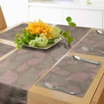 thumbnail image 1 of Ambesonne Leaves Table Runner & Placemats, Woodland Foliage Motifs, Placemat 4 pcs + Runner 16"x90", Pale Pink Umber, 1 of 2